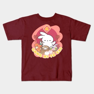 Feast of Fortune: Loppi Tokki's Lunar New Year Delight - Ready to Savor Prosperity! Kids T-Shirt